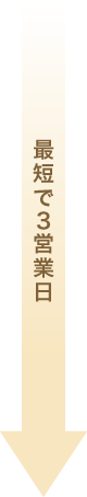 最短で3営業日